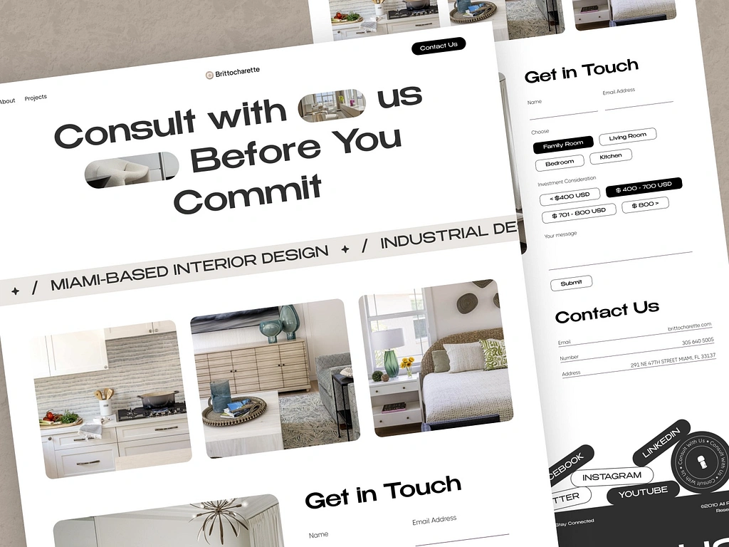 Interior Design Website Development Agency