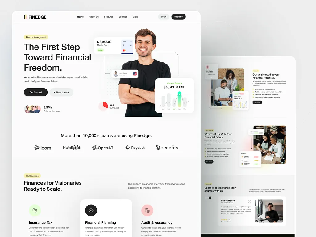 Finance Website Development Agency