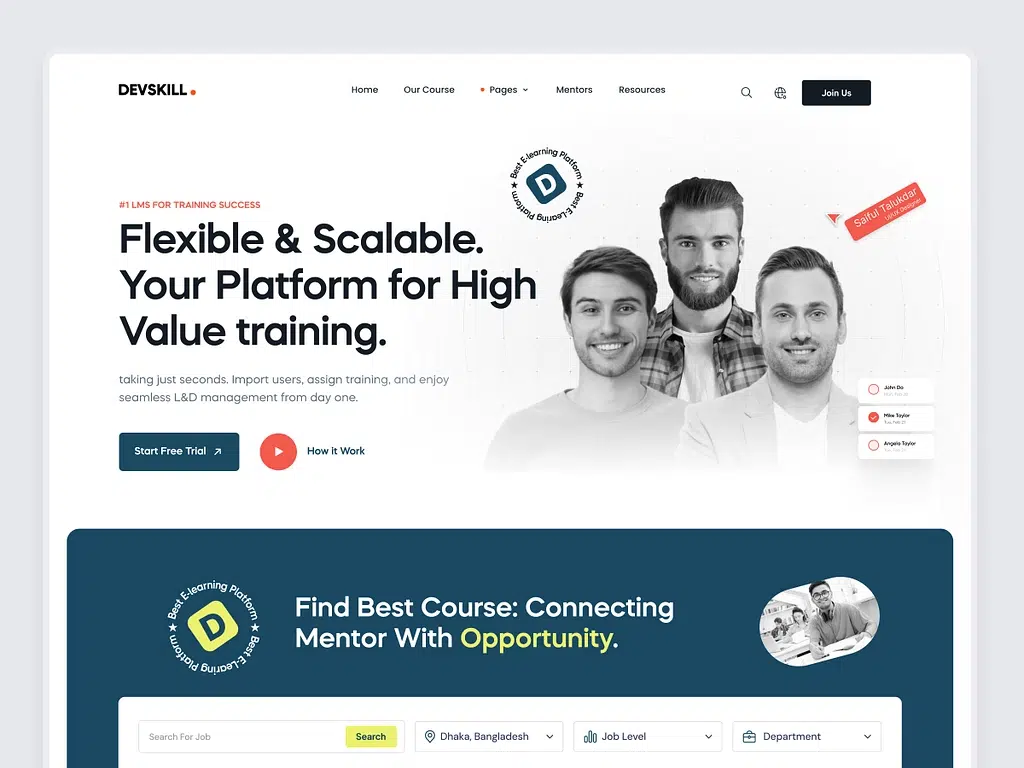LMS Website Development Agency
